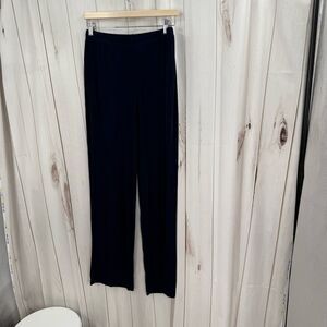 QVC Citiknits Women’s Medium Navy Blue Wide Leg Slinky Pants